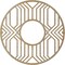 Ekena Millwork Empire Wood Fretwork Pierced Ceiling Medallion, Hickory, 18"OD x 6 5/8"ID x 3/8"T CMWP18X18X0375EPHI - alternate 2